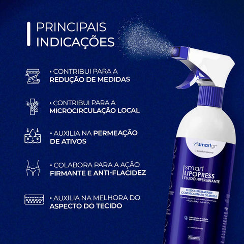 Smart Lipopress Fluido Hiperemiante Termo Ativador 500 ml - Smart GR