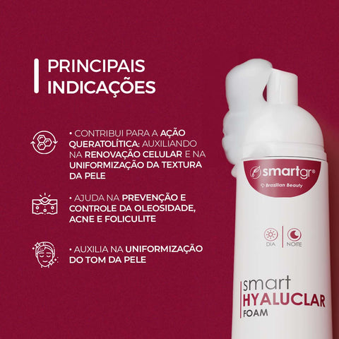 Smart Hyaluclar Foam - Espuma de Limpeza Clareadora 150 ml - Smart GR