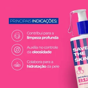 B12 Skincare Gel de Limpeza Vitamina B12 200ml - Save The Skin