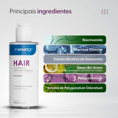 Hair Shampoo – Anticaspa e Anticoceira – 180 ml | Smart GR