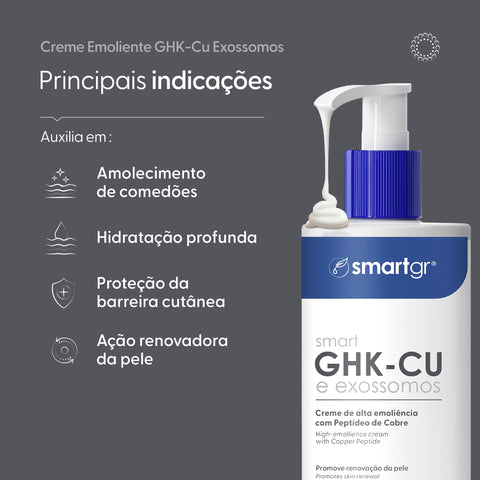 Smart Creme Ultra Emoliente com GHK-Cu e Exossomos – 200 ml | Smart GR