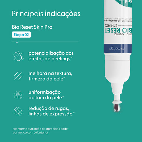 Smart Derma Bio Reset Skin Pro com Hidroxiapatita de Cálcio – 4 x 3 ml | Smart GR