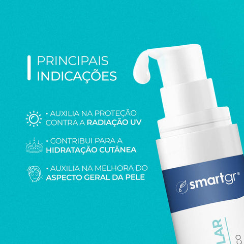 Protetor Solar FPS 50 com Ácido Hialurônico – 50 ml | Smart GR